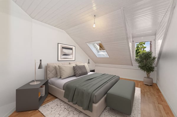 Einzigartige Dachwohnung mit Charme, viel Raum und Weitblick 4