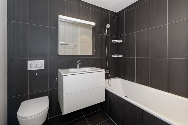 Moderne 1.5-Zimmer-Attikawohnung mit grosszügigen Terrassen und Lift in die Wohnung 12