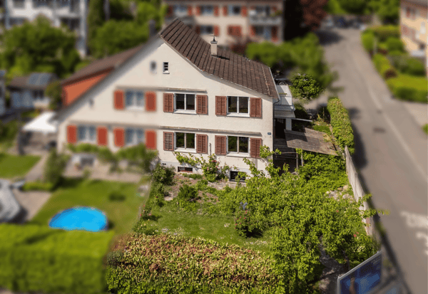 Familienparadies in Zürich Höngg – 5-Zimmer-Doppel-Einfamilienhaus mit grossem Sonnengarten 1
