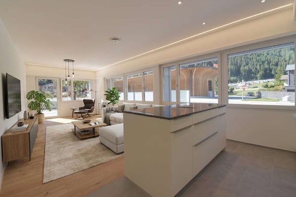 Neue Erstwohnung mit grossem Aussenplatz und Garten 2