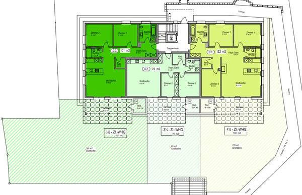 Neubau EG-Wohnung mit 3.5 Zimmer, 76 m² und grosszügigem Sitzplatz 6