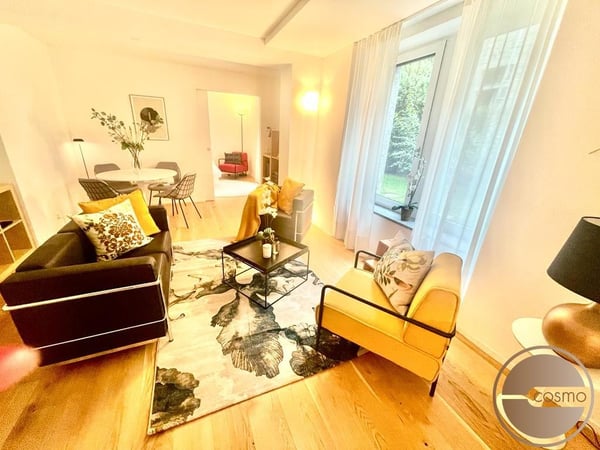 STILVOLL WOHNEN IM JUGENDSTIL: 1.5 ZI.-WOHNUNG / STYLISH LIVING IN ART NOUVEAU: 1.5 ROOM APARTMENT 3