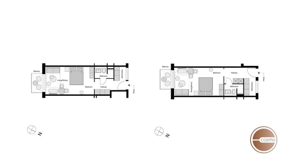 URBAN ARTISAN - SENIOR STUDIO BALCONY SERVICED APARTMENT 16