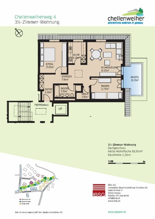 Wohnen im schönen Chellenweiherweg 11
