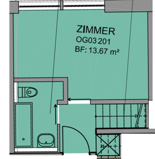 Helle 1½ Zimmer-Maisonette 8