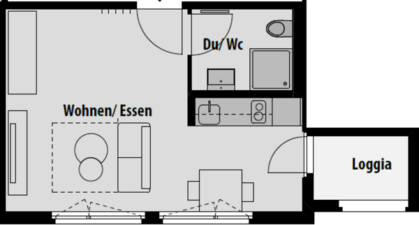 Moderne 2.5 Zimmer-Wohnung an zentraler Lage 6