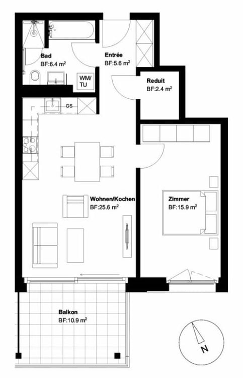 Exquisite 2.5 Zimmerwohnung am See 7