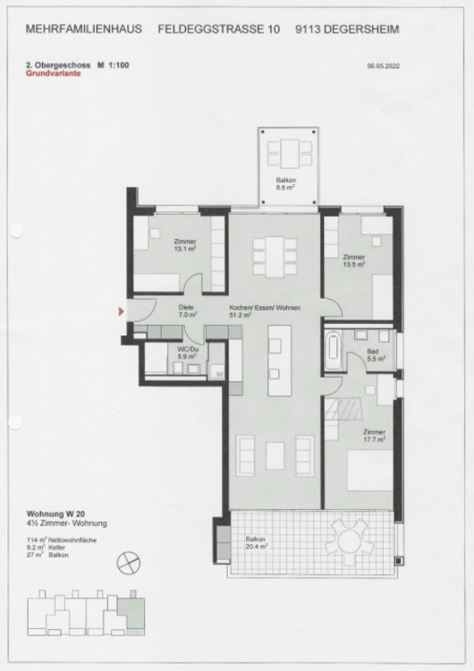 4.5 Zimmer Wohnung «Im Feldegg» Degersheim 8