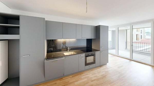 Single-Wohnung in der Zentrumsüberbauung Arnegg 2