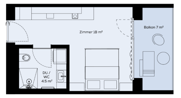 Moderne Single-Wohnung 8