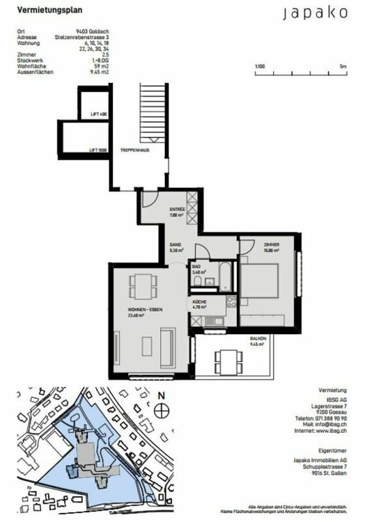 Schöne Single-Wohnung mit grossem Balkon 6