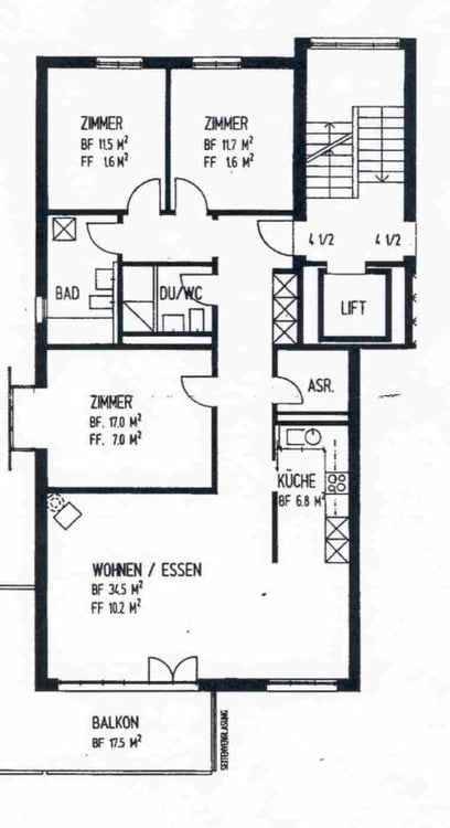Stadtnahe 4.5 Zimmer Wohnung 12