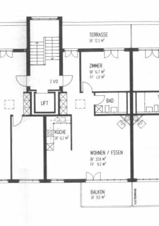 Schöne Stadtnahe 2.5 Zimmer Wohnung 8