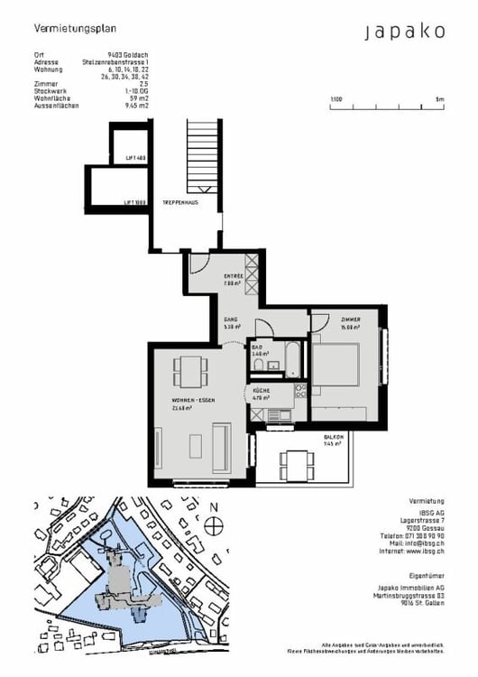 Schöne Single-Wohnung mit grossem Balkon 9