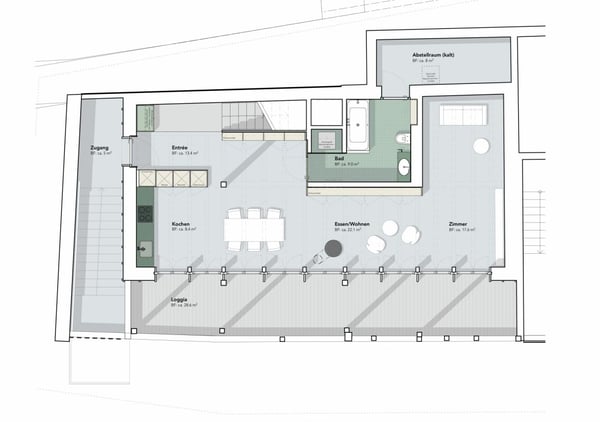 Erstbezug 4.5-Zimmerwohnung Maisonette 3