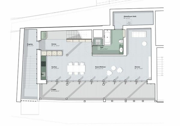 Erstbezug 3.5 bis 4-Zimmerwohnung Maisonette 5