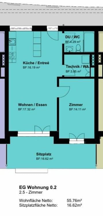 Brugg / 2.5 Zimmer Wohnung 0.2 9