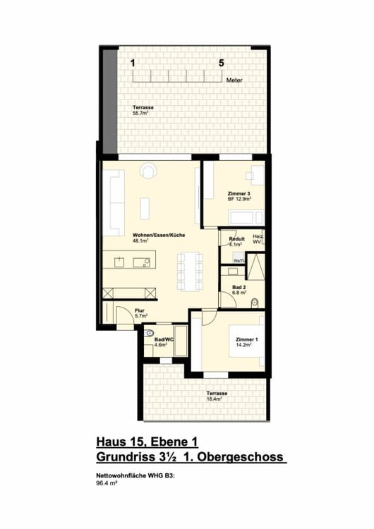 WOHNEN AN PERFEKTER ZENTRUMSLAGE; 1 1/2 Zimmer Etagenwohnung B1 7
