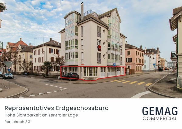 Attraktive Bürofläche im Erdgeschoss an zentraler Lage in Rorschach 1