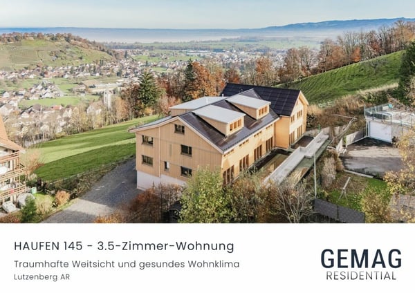 HAUFEN 145 - 1.5-Zimmer Wohnung im Erdgeschoss mit traumhaftem Weitblick 1