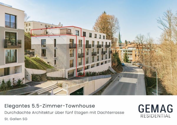 Zwischen Stadt und Natur - Stilvolles 5.5-Zimmer-Townhouse mit Dachterrasse 1