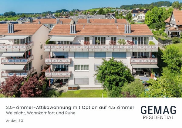 Attika-Oase mit Säntisblick - Weitsicht, Wohnkomfort und Ruhe 1