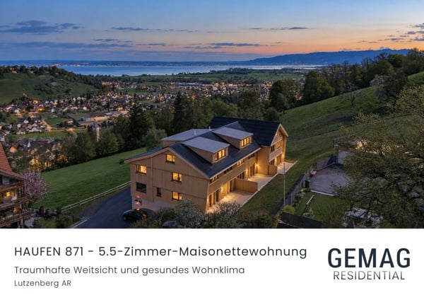 DER Logenplatz über dem Bodensee - 5.5-Zimmer-Maisonette in Vollholzbauweise mit traumhafter Seesicht 1