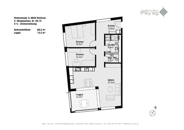 moderne 3.5-Zimmerwohnung im Bächlipark Wollerau 8