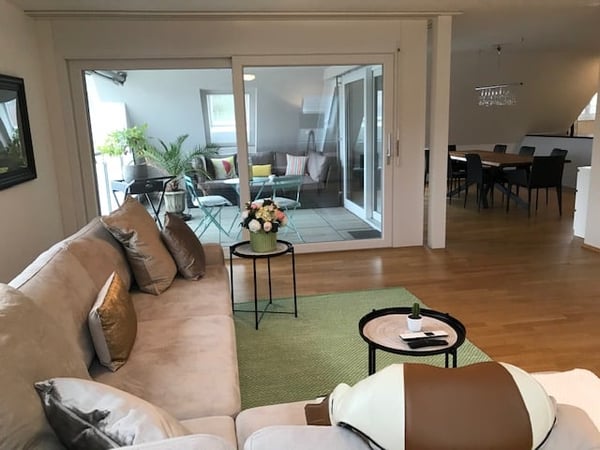 Moderne Dachwohnung im Grünen !
