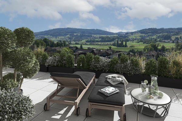 Freie Besichtigung: Erstbezug: Neue 4½-Zimmer-Terrassenwohnung zu verkaufen 4