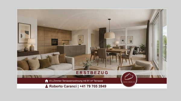 Erstbezug: Neue 4½-Zimmer-Terrassenwohnung zu verkaufen 1