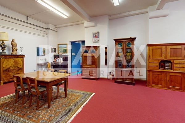 Gewerbehaus ebenerdig, für Loft-Büro, Praxis, Atelier, Showroom, H 3.5 m, 383 m² & 3.5 Zi DG-Wohnung 6