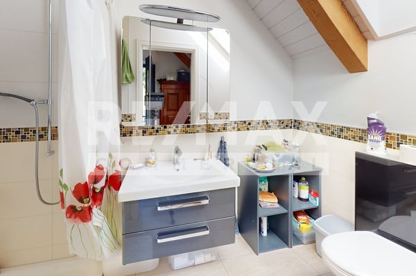 Gewerbehaus ebenerdig, für Loft-Büro, Praxis, Atelier, Showroom, H 3.5 m, 383 m² & 3.5 Zi DG-Wohnung 8