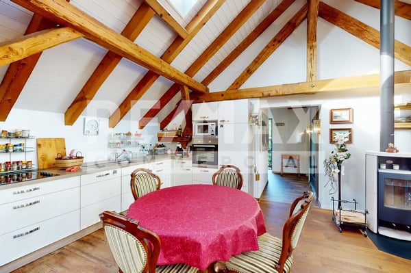 Gewerbehaus ebenerdig, für Loft-Büro, Praxis, Atelier, Showroom, H 3.5 m, 383 m² & 3.5 Zi DG-Wohnung 9