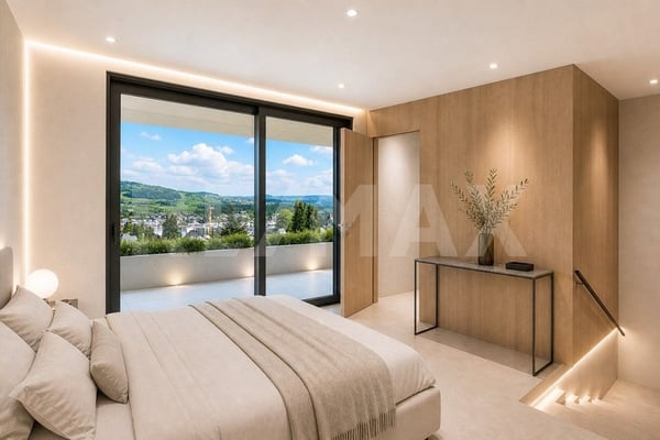 Nähe A1 und Lenzburg, 4 REFH, Hanglage mit Weitsicht, Penthouse-Attikazimmer, Terrasse und Garten 8