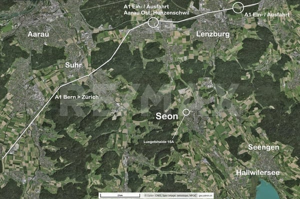 Bauland 1'143 m², Nähe A1 und Lenzburg, Hanglage mit Weitsicht, z.B. für EFH, DEFH, REFH 6