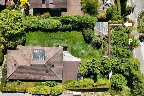 Bauland, 1'343 m², Bauzone W2A, Villen-Hanglage, unverbaubare Weitsicht, nahe A1 und Aarau 3