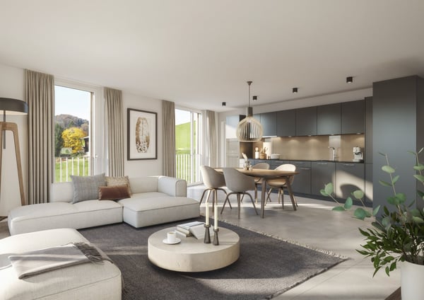 WOHNEN MIT WEITBLICK: Neubau 3.5-Zimmer-Wohnung in Wegenstetten 5