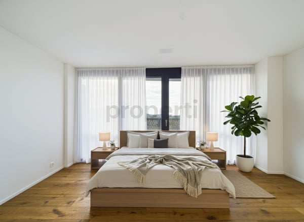 Exklusive 1.5-Zimmerwohnung auf der 27. Etage im