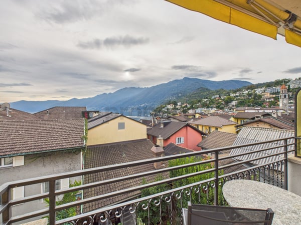 Charmante Studiowohnung mit traumhafter Aussicht in Ascona für CHF 1100.- (befristet 2.2.26-32.3.26) / Affascinante studio con vista ad Ascona 10