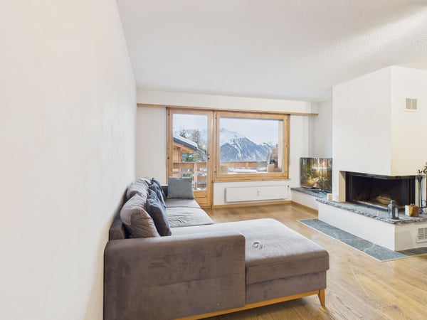 Chic 1.5 pièces - appartement meublé avec vue sur les montagnes à Verbier