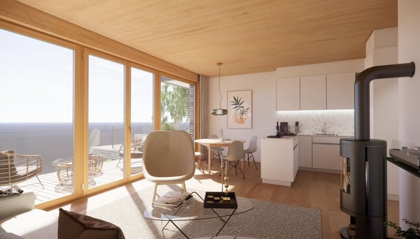 Ökologische 1.5-Zimmer Wohnung mit Balkon in Wienacht-Tobel (Neubau) 4