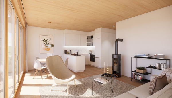 Ökologische 1.5-Zimmer Wohnung mit Balkon in Wienacht-Tobel (Neubau) 5