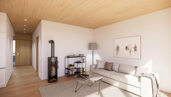 Ökologische 1.5-Zimmer Wohnung mit Balkon in Wienacht-Tobel (Neubau) 2