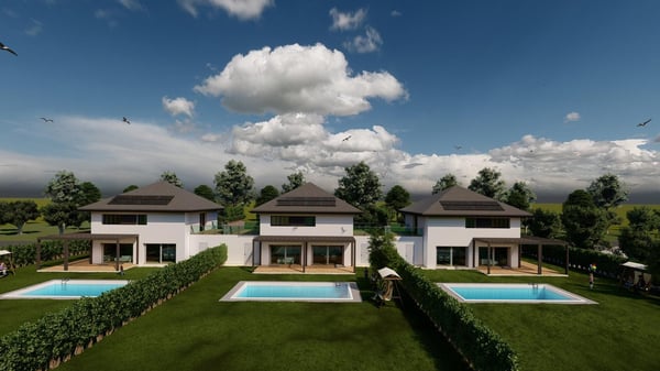 Grand terrain avec permis de construire et projet autorisé pour 3 villas à Grandcour (VD) 2