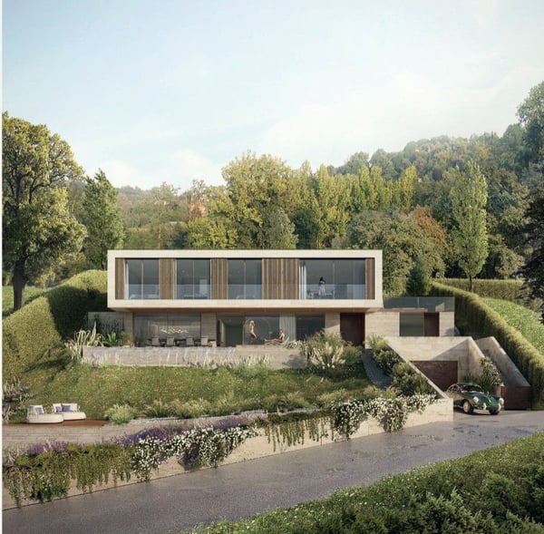 Terreno edificabile con vista mozzafiato sul Lago di Lugano  Montagnola e Progetto Approvato Villa 2 locali 2