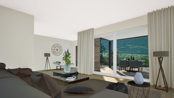 Modernes 1.5 Zimmer Duplexhaus mit hochwertiger Ausstattung und schöner Aussicht in Sant'Antonino 1