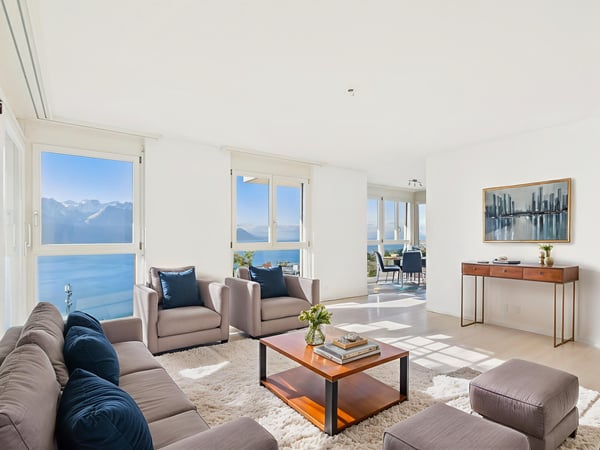 Appartement dexception avec vue panoramique sur le Léman à Montreux (Chernex) 2