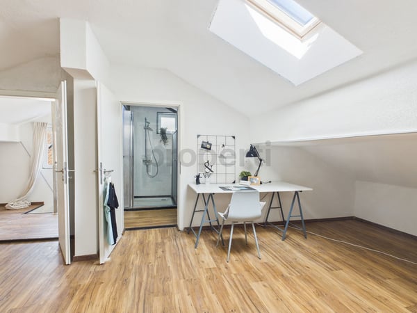 Charmante 1.5-Zimmer-Wohnung in historischem Gebäude in Steg VS 9