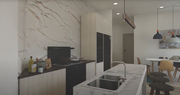 Projet résidentiel avec permis en force 3+3 logements avec vue sur lac et alpes 5